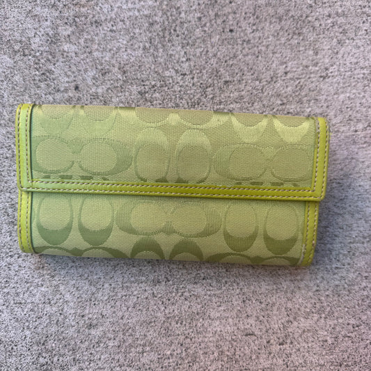 Vintage Coach Signature Turnlock Wallet