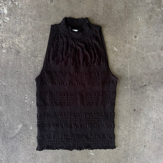 Frame Smocked Knit Halter Top